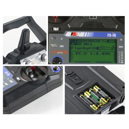 FlySky FS-i6 6CH 2.4GHz Telemetry Mode 2 + Receiver FS-iA6