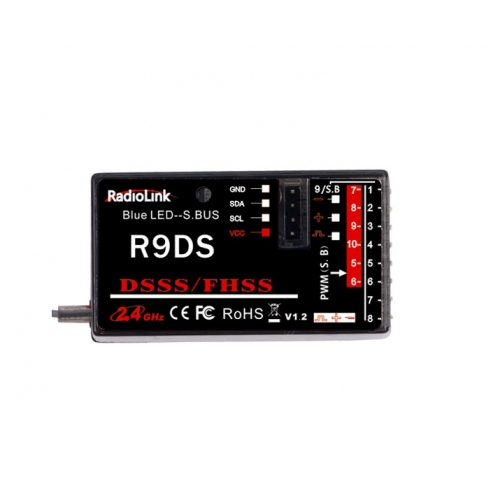 RadioLink AT9S 2.4GHz 10CH Telemetry + R6DS Receiver