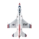 FMS F-16 Fighting Falcon Odrzutowiec EDF 64mm PNP FMS146PGY - Kolor Battlefield Szary