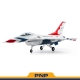 FMS F-16 Fighting Falcon Odrzutowiec EDF 64mm PNP FMS146PGY - Kolor Battlefield Szary