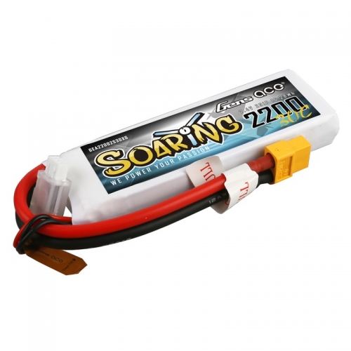 Gens ace Soaring 2200mAh 7.4V 30C 2S1P Lipo Battery Pack