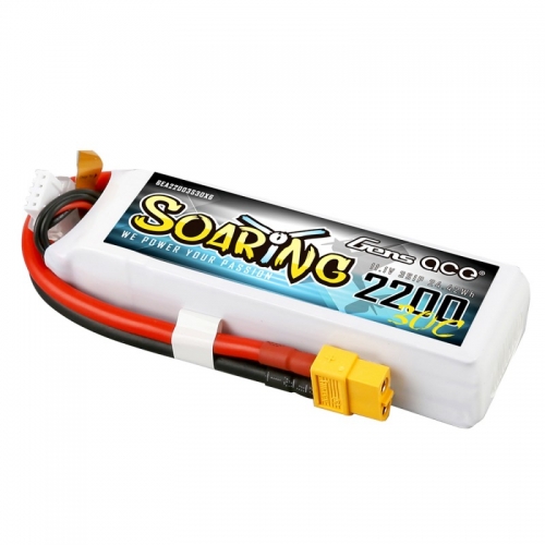 Gens ace Soaring 2200mAh 11.1V 30C 3S1P Lipo Battery Pack