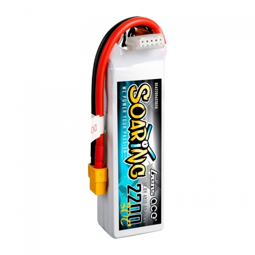 Gens ace Soaring 2200mAh 14.8V 30C 4S1P Lipo Battery Pack