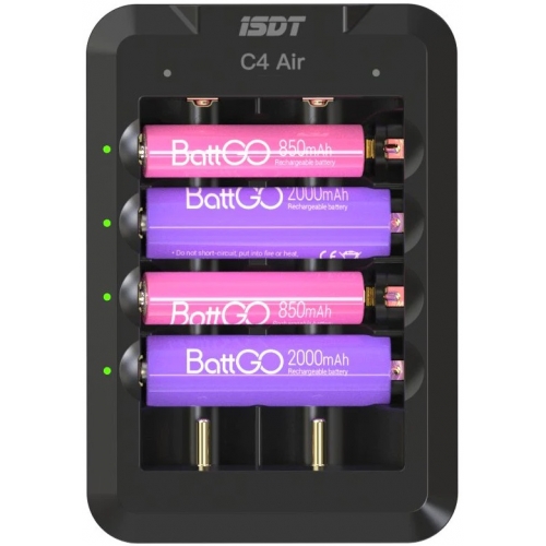 iSDT C4 Air Cylindrical Battery Smart Charger 40W / 4A