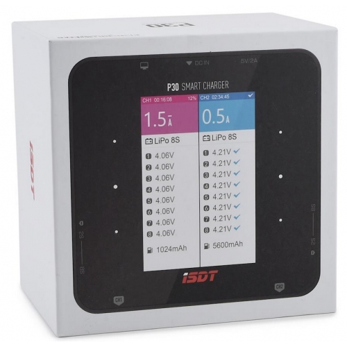 iSDT P30 Dual Channel smart Charging 2000W 2x30A LiPo 2-8S