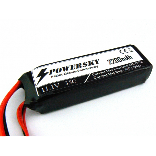 PowerSky pakiet LiPo 11.1V 2200mAh 3S 35C