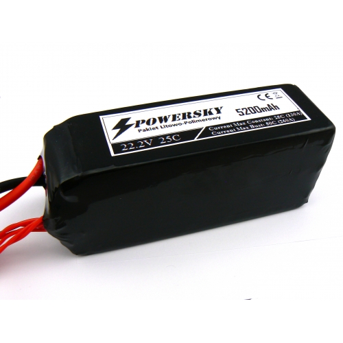 PowerSky LiPo 22.2V 5200mAh 6S 25C