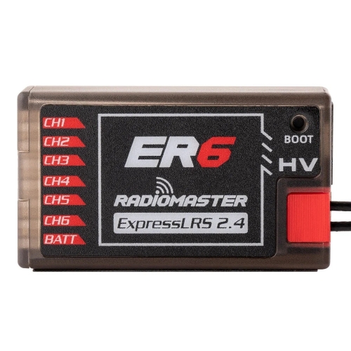 RadioMaster ER6 Odbiornik 6CH 2.4GHz ELRS PWM
