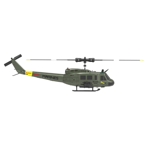RC Era Helikopter C032 UH-1 Huey 2.4G 6CH 6-osiowy żyroskop w skali 1:48 - Kolor Zielony