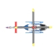 RC Era Helikopter C123 EC135 1:36 2.4G 6CH 6-osiowy żyroskop - Kolor niebieski