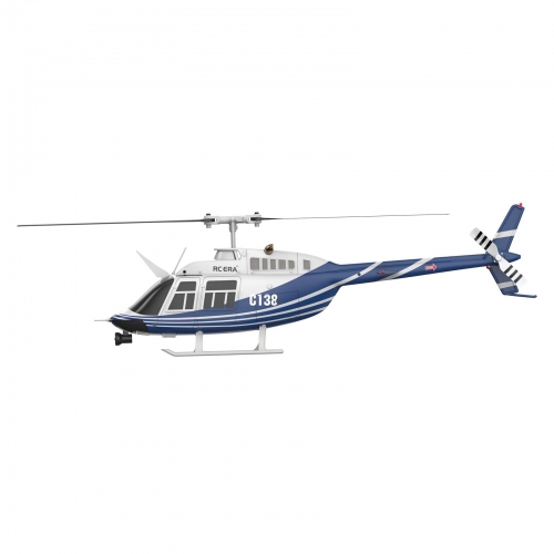 RC Era Helikopter C138 Bell 206 2.4G 6CH 6-osiowy żyroskop z optical flow - Kolor Niebieski