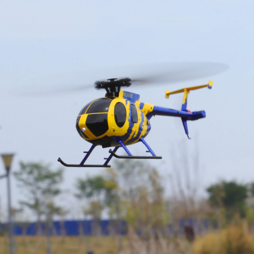 RC Era Helikopter C184 MD500 2.4G 4CH 6-osiowy żyroskop - Kolor Niebiesko Żółty