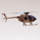 RC Era Helikopter C184 MD500 2.4G 4CH 6-osiowy żyroskop - Kolor Żółty Piaskowy 