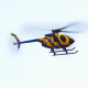 RC Era Helikopter C184 MD500 2.4G 4CH 6-osiowy żyroskop - Kolor Niebiesko Żółty