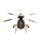 RC Era Helikopter C184 MD500 2.4G 4CH 6-osiowy żyroskop - Kolor Żółty Piaskowy 