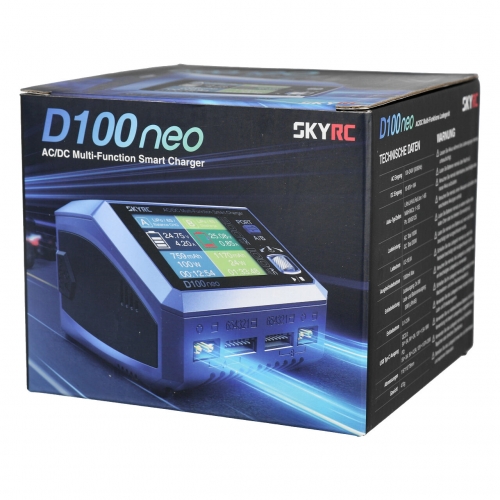 SkyRC D100 neo Dual-channel AC/DC charger 100W/200W 10A 6S LiPo/LiFe/LiIon/LiHV