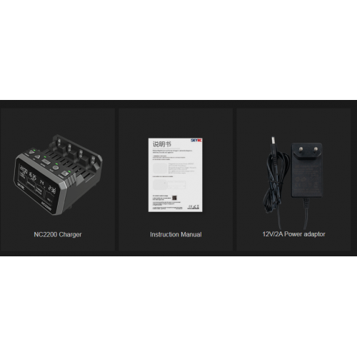 SkyRC NC2200 Battery Charger DC 12V 2A AA AAA NiMH/NiCD
