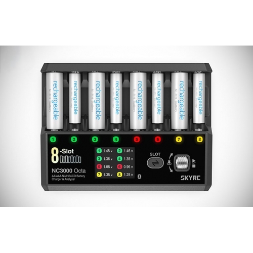 SkyRC NC3000 Octa Ładowarka / Analizator 48W/3A AA/AAA NiMH/NiCD