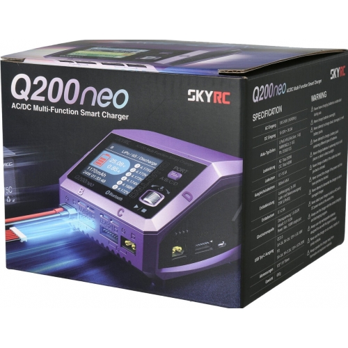 SkyRC Q200neo Quad Channel Charger Dual Power AC/DC 200W/400W 10A 6S LiPo/LiFe/LiIon/LiHV