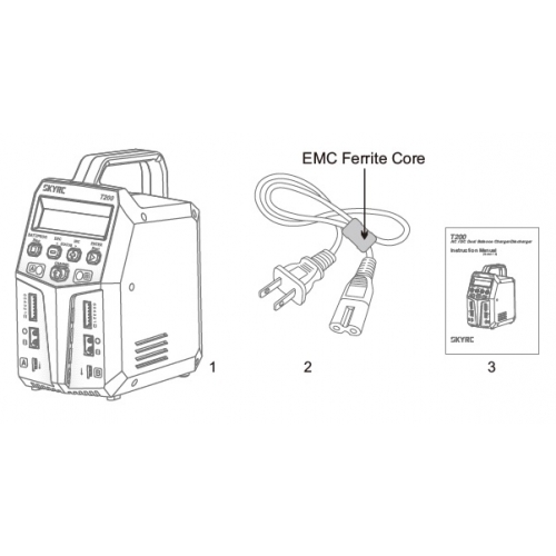 SkyRC T200 Dual Balance Charger 2x100w AC/DC - 12 A Charge