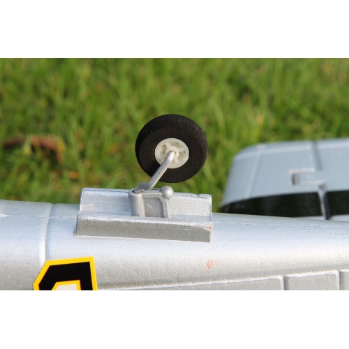 TOP RC Hobby Plane Mustang P-51D 750MM PNP - Yellow and silver plane