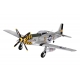 TOP RC Hobby Plane Mustang P-51D 750MM PNP - Yellow and silver plane