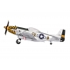TOP RC Hobby Plane Mustang P-51D 750MM PNP - Yellow and silver plane