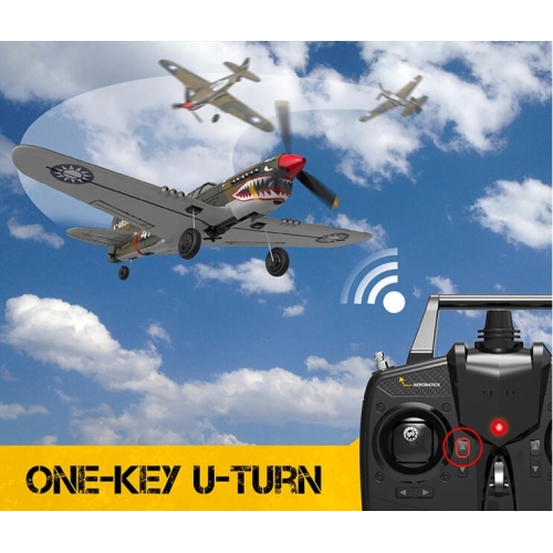 Volantex RC P40 Warhawk 400mm with Xpilot One Key Aerobatic Stabilization System Perfect for Beginners 761-13 RTF