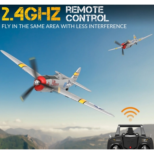 Volantex RC P47 Thunderbolt 4ch Remote Control Airplane for Beginners Xpilot Gyro Stabilizer 761-16 RTF