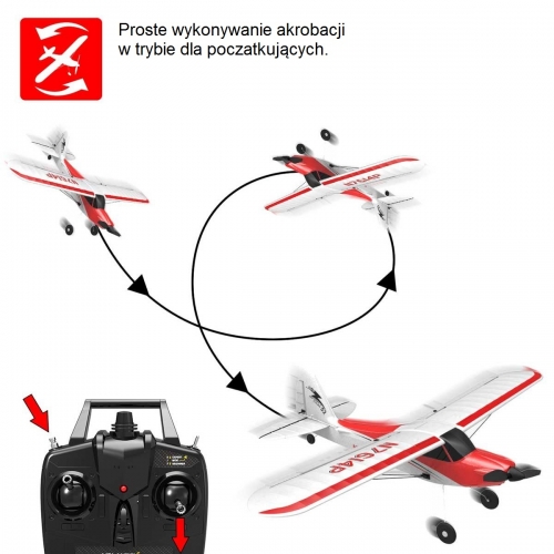 Volantex RC Sport Cub 500 RC Plane 4CH Remote Airplane Aircraft Glider Built In Gyro 761-4 RTF