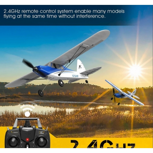 Volantex RC Sport Cub 500 Samolot z żyroskopem 761-4B RTF - Kolor niebieski