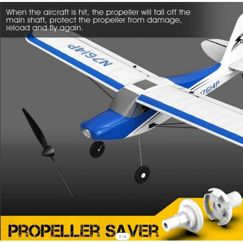 Volantex RC Sport Cub 500 Samolot z żyroskopem 761-4B RTF - Kolor niebieski