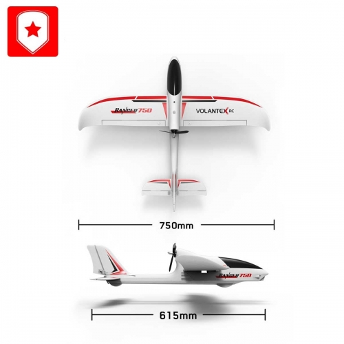 Volantex RC Ranger 750 Wingspan EPO Integrated Gyro and GSP RC Airplane 767-2 RTF - 5G WIFI Cam