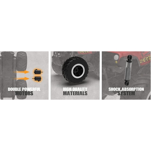 STEMTRON Amphibious Samochód amfibia 1/16 767RB2 - silnik szczotkowy / kolor czerwony