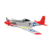 Volantex RC Mustang P51D 750mm Warbird with Xpilot One Key Aerobatic Stabilization System  768-1 RTF - Red